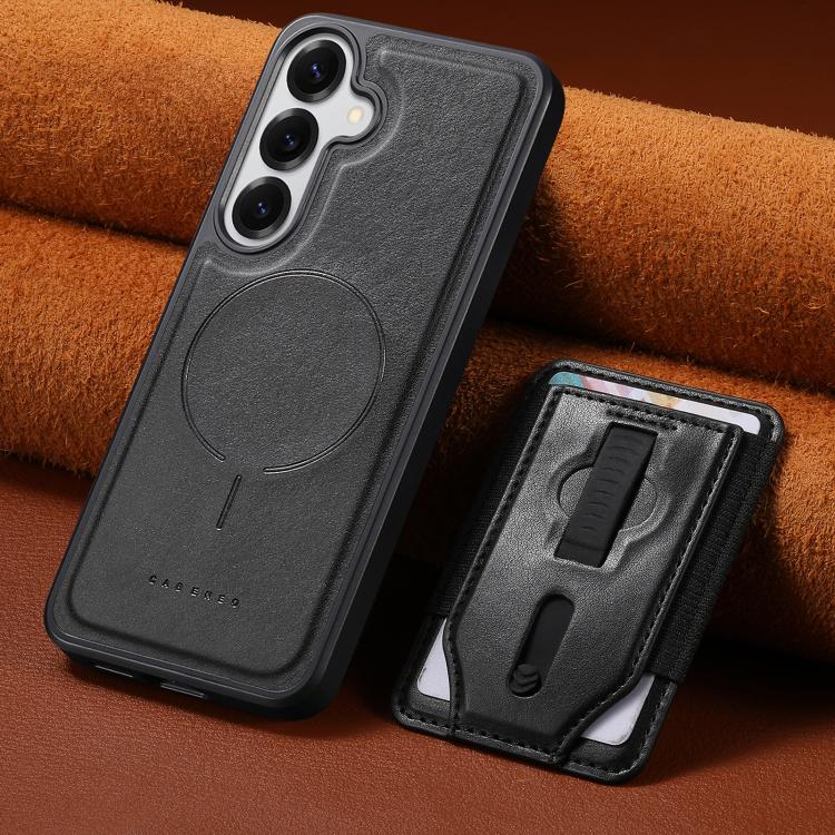 For Galaxy S25 Ultra 5G CaseNeo Retro Wristband Elastic Card Bag Magnetic Back Phone Case