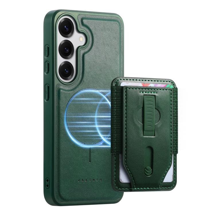 For Galaxy S25 Edge 5G CaseNeo Retro Wristband Elastic Card Bag Magnetic Back Phone Case