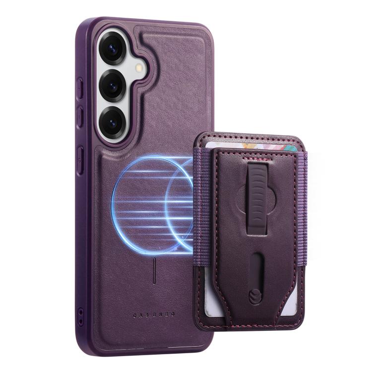For Galaxy S25 Edge 5G CaseNeo Retro Wristband Elastic Card Bag Magnetic Back Phone Case