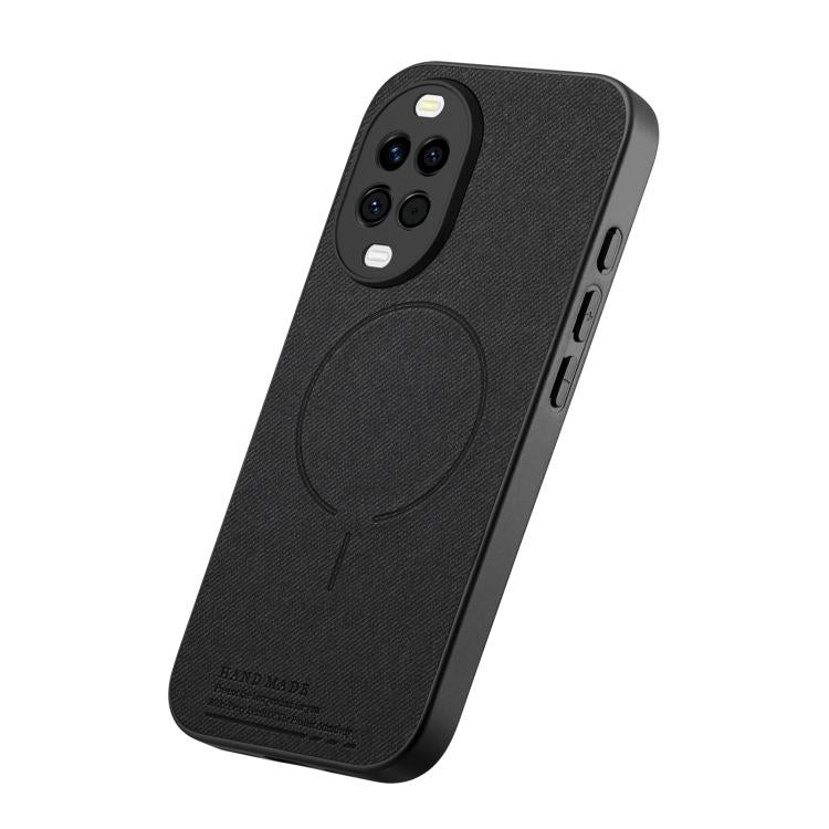 For Huawei nova 15 5G Fabric Magnetic PU Back Cover Phone Case