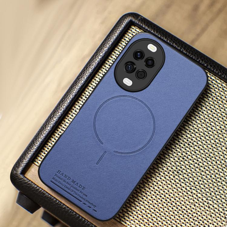 For Huawei nova 15 5G Fabric Magnetic PU Back Cover Phone Case