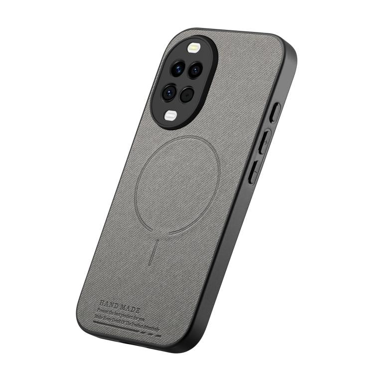 For Huawei nova 15 5G Fabric Magnetic PU Back Cover Phone Case