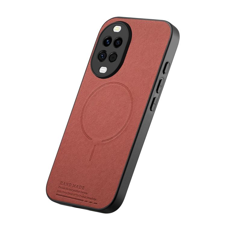 For Huawei nova 15 5G Fabric Magnetic PU Back Cover Phone Case