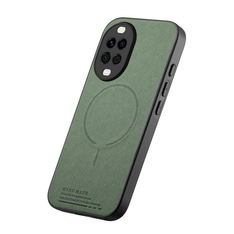 For Huawei nova 15 5G Fabric Magnetic PU Back Cover Phone Case