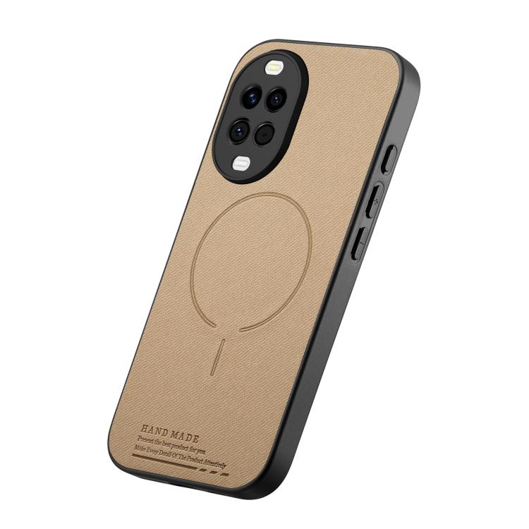 For Huawei nova 15 5G Fabric Magnetic PU Back Cover Phone Case