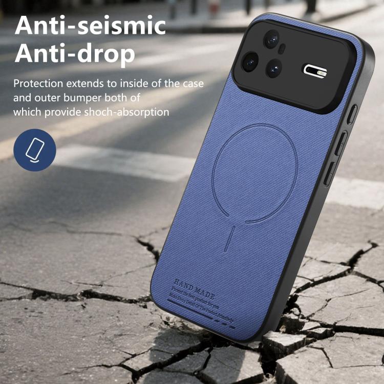 For Huawei nova 15 Pro Fabric Magnetic PU Back Cover Phone Case