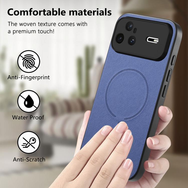 For Huawei nova 15 Pro Fabric Magnetic PU Back Cover Phone Case