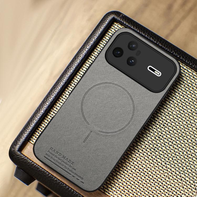 For Huawei nova 15 Pro Fabric Magnetic PU Back Cover Phone Case