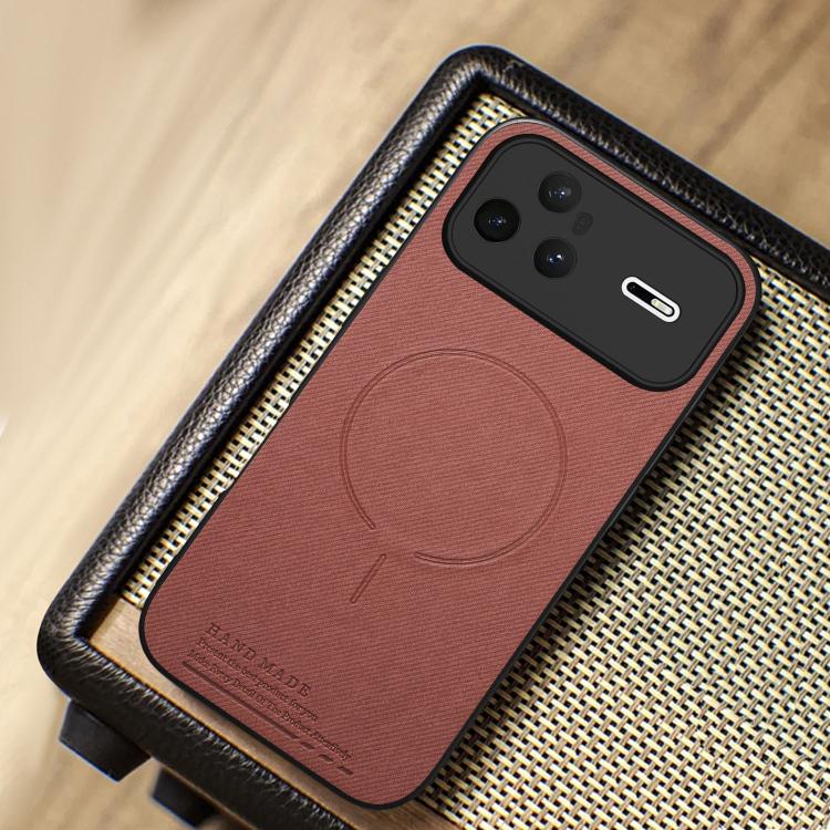 For Huawei nova 15 Pro Fabric Magnetic PU Back Cover Phone Case