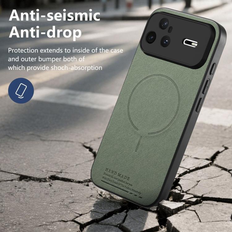 For Huawei nova 15 Pro Fabric Magnetic PU Back Cover Phone Case