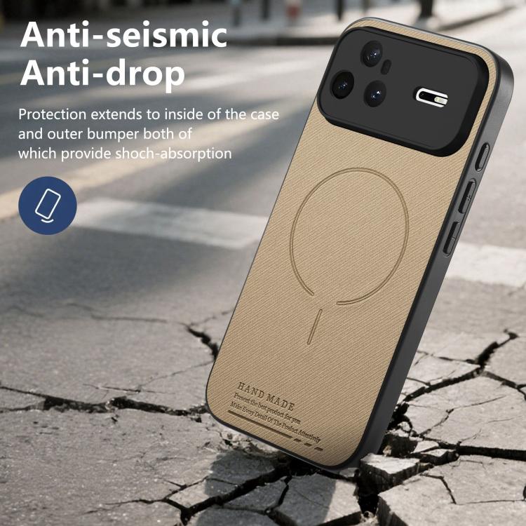 For Huawei nova 15 Pro Fabric Magnetic PU Back Cover Phone Case