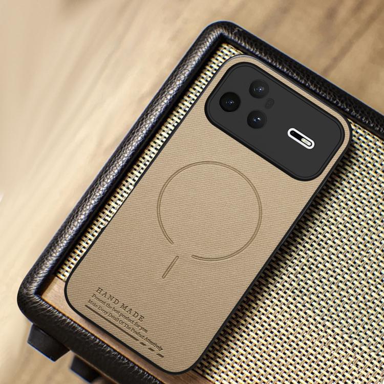 For Huawei nova 15 Pro Fabric Magnetic PU Back Cover Phone Case