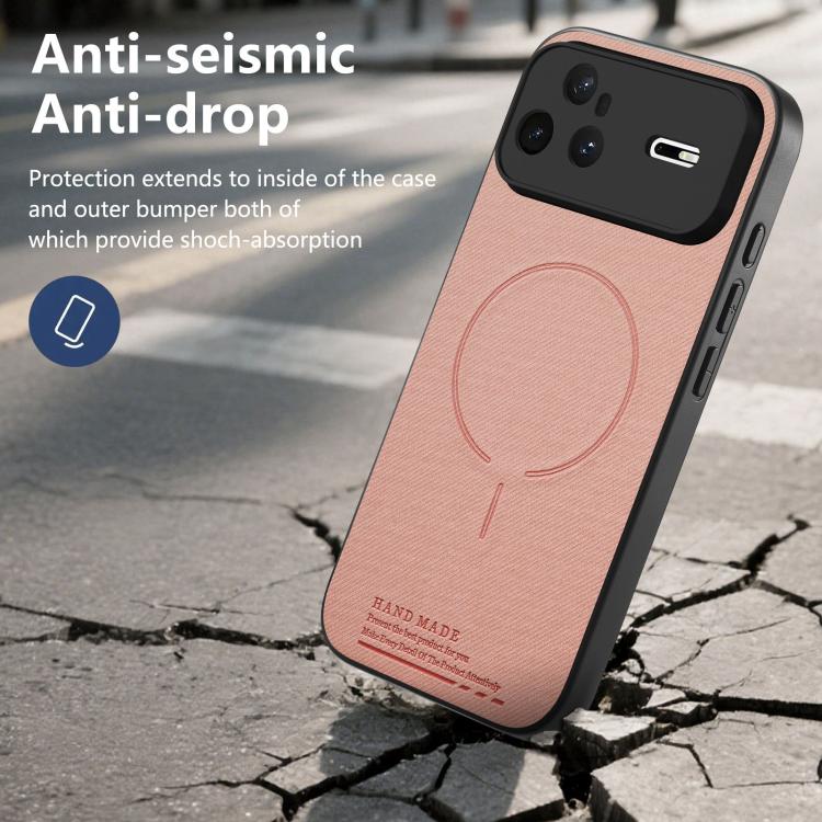 For Huawei nova 15 Pro Fabric Magnetic PU Back Cover Phone Case
