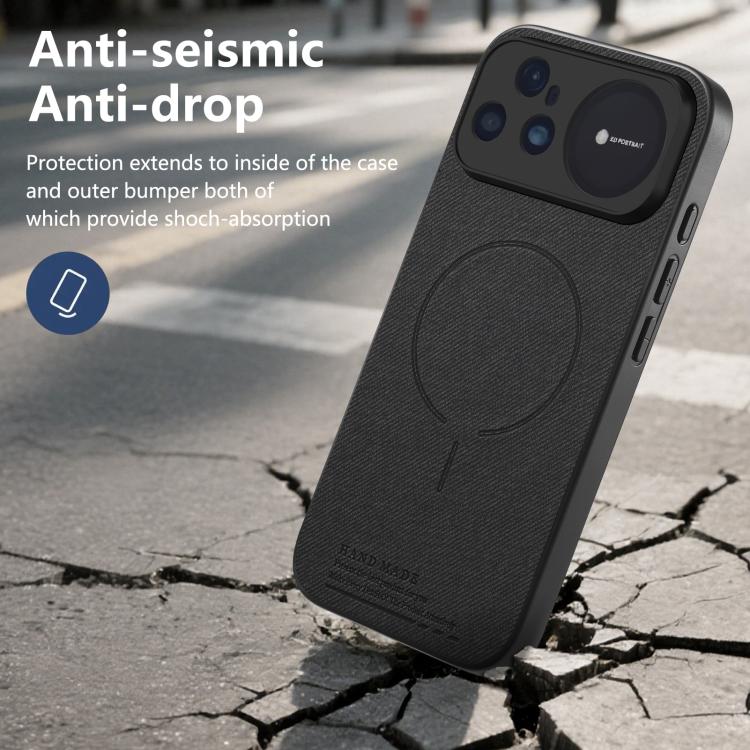 For Huawei nova 15 Ultra Fabric Magnetic PU Back Cover Phone Case