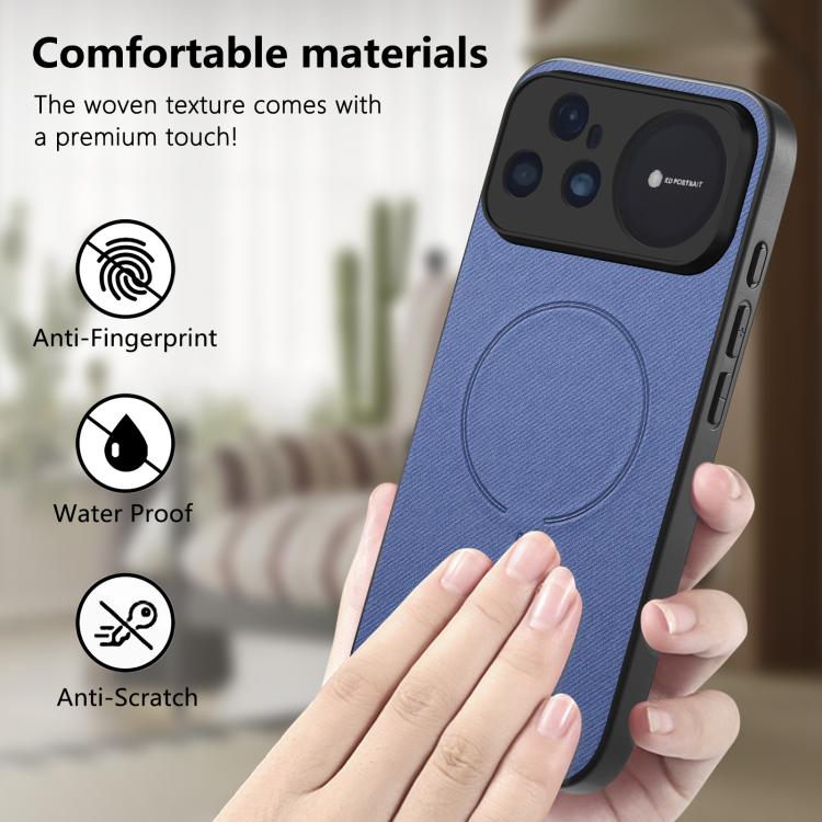 For Huawei nova 15 Ultra Fabric Magnetic PU Back Cover Phone Case