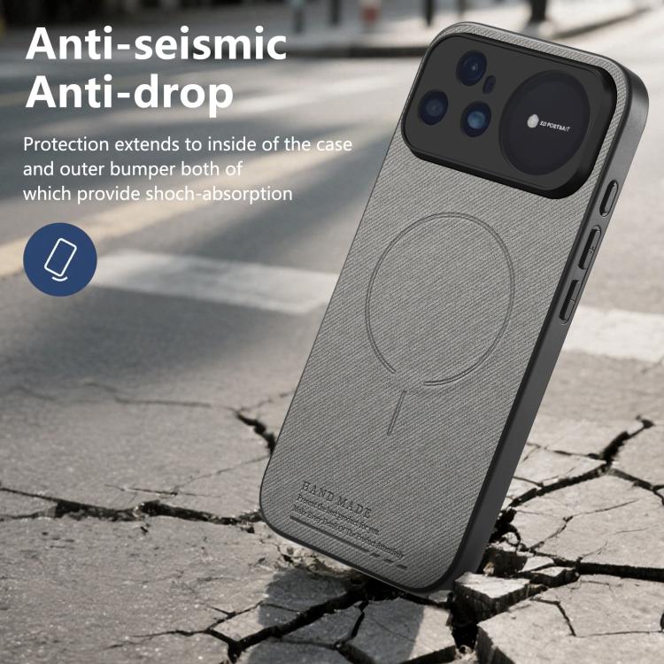 For Huawei nova 15 Ultra Fabric Magnetic PU Back Cover Phone Case