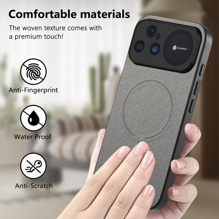 For Huawei nova 15 Ultra Fabric Magnetic PU Back Cover Phone Case