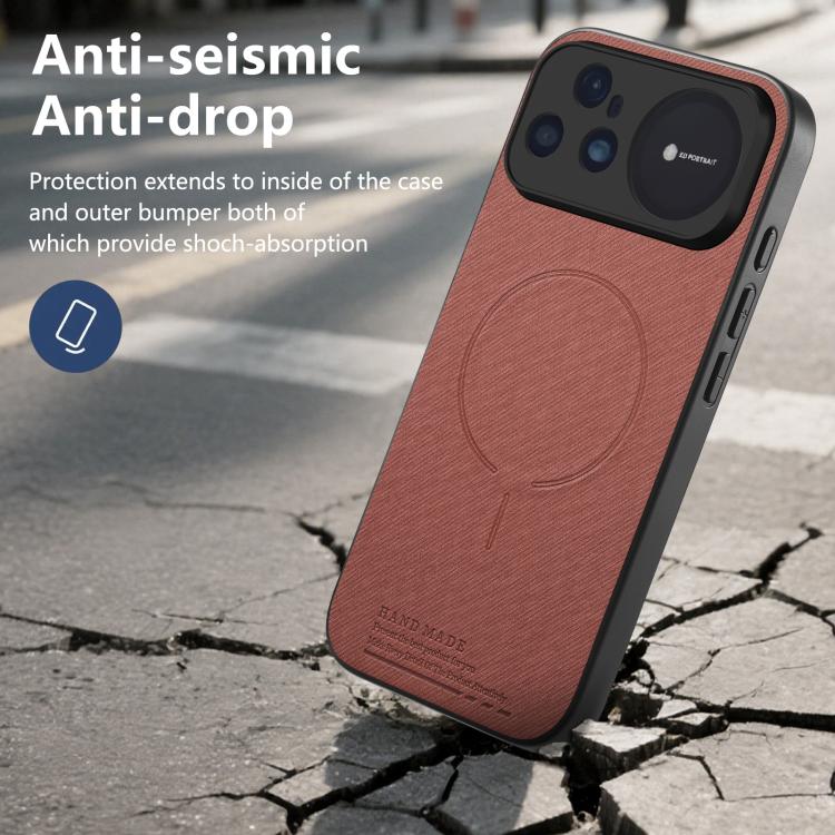 For Huawei nova 15 Ultra Fabric Magnetic PU Back Cover Phone Case