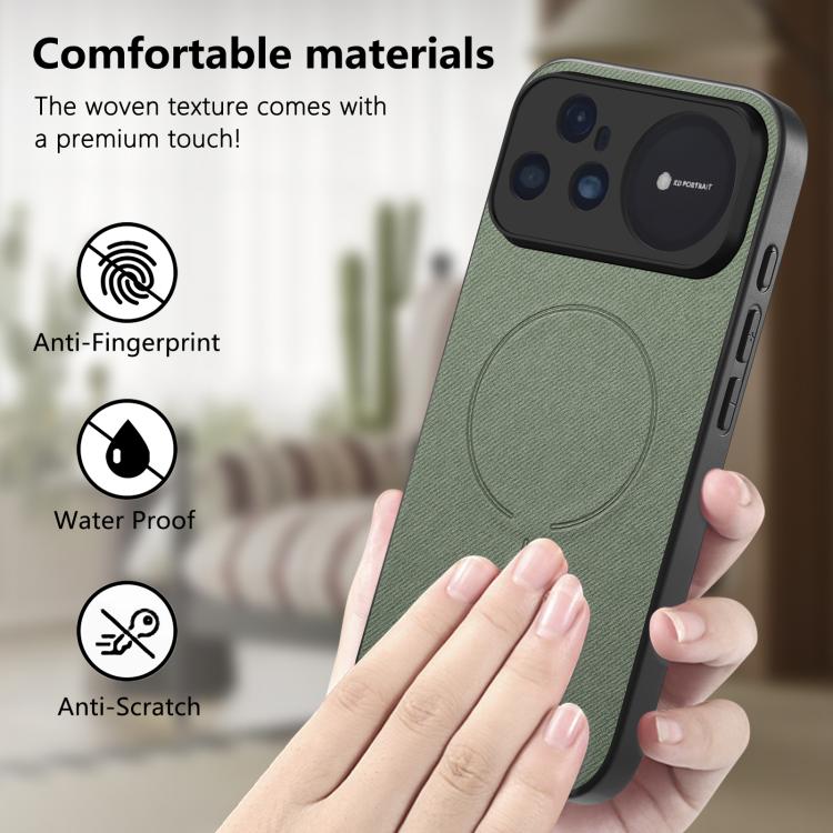 For Huawei nova 15 Ultra Fabric Magnetic PU Back Cover Phone Case