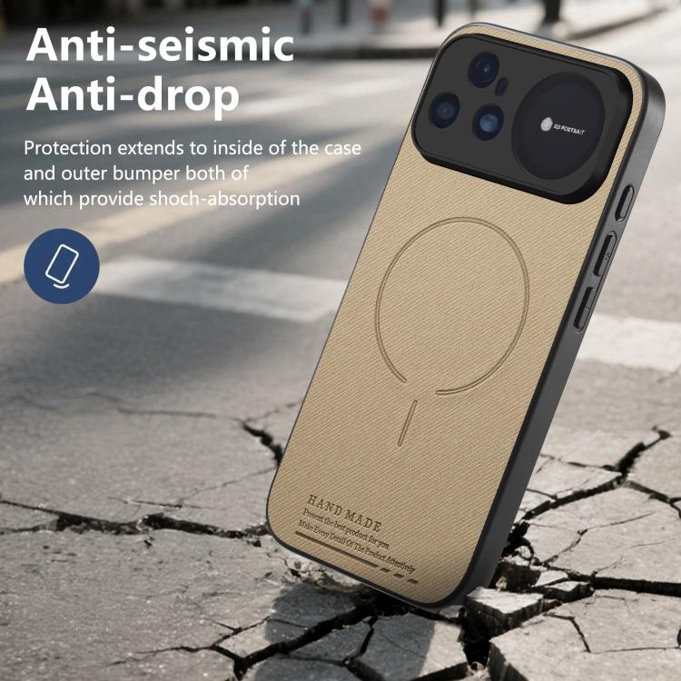 For Huawei nova 15 Ultra Fabric Magnetic PU Back Cover Phone Case