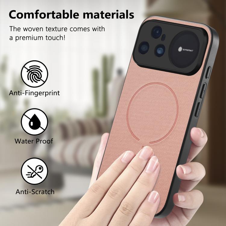 For Huawei nova 15 Ultra Fabric Magnetic PU Back Cover Phone Case