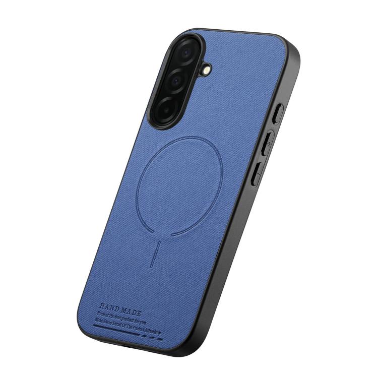 For Galaxy S26 5G Fabric Magnetic PU Back Cover Phone Case