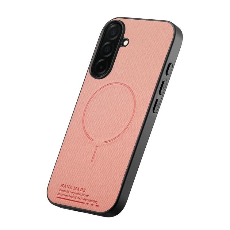 For Galaxy S24+ 5G Fabric Magnetic PU Back Cover Phone Case