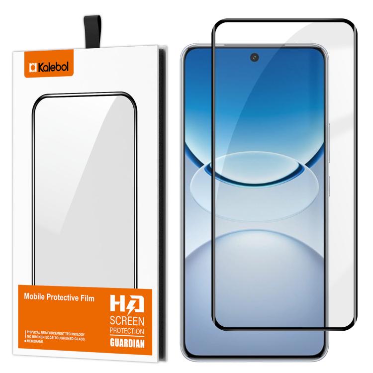 For vivo Y300 Pro+ Kalebol Curved Full Glue High-Aluminum Full-Coverage Anti-Fingerprint Screen-Printed HD Tempered Glass Film
