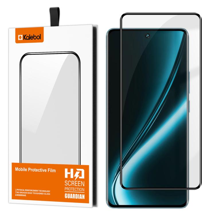 For Realme Narzo 80 Pro Kalebol Curved Full Glue High-Aluminum Full-Coverage Anti-Fingerprint Screen-Printed HD Tempered Glass Film