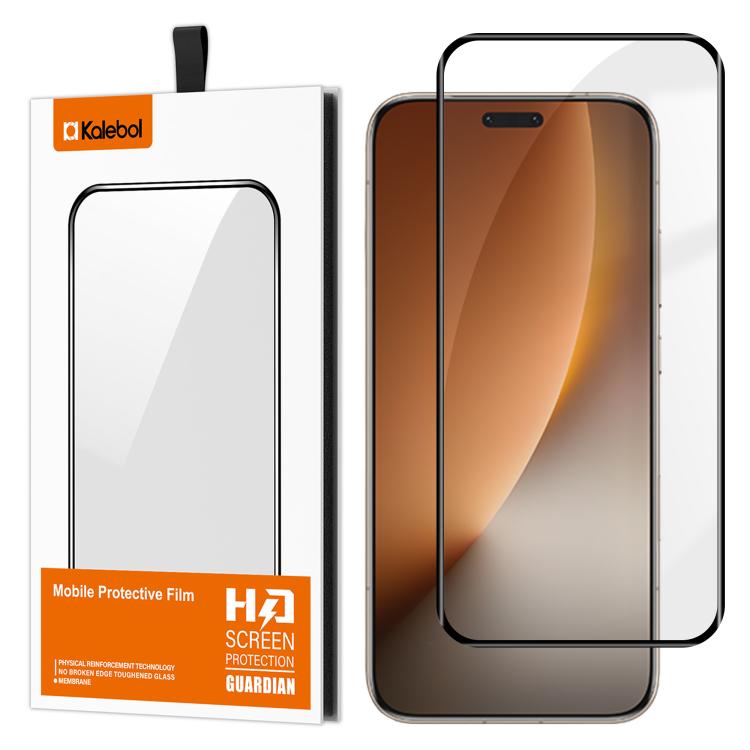 For Honor Magic8 Pro Kalebol Curved Full Glue High-Aluminum Full-Coverage Anti-Fingerprint Screen-Printed HD Tempered Glass Film