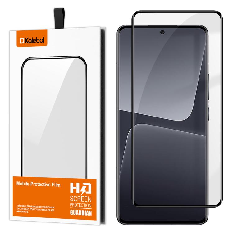 For Xiaomi 13 Pro Kalebol Curved Full Glue High-Aluminum Full-Coverage Anti-Fingerprint Screen-Printed HD Tempered Glass Film