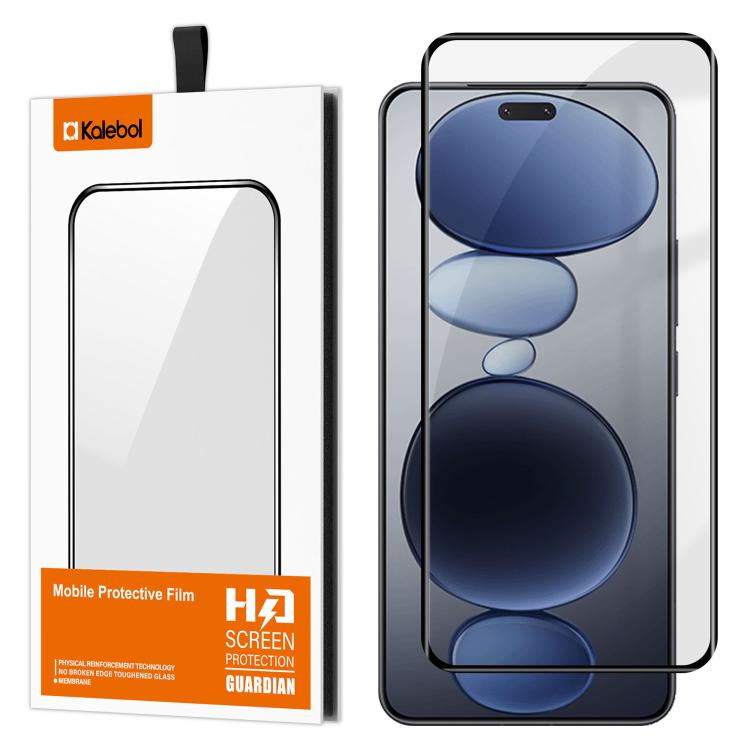For Xiaomi Civi 5 Pro Kalebol Curved Full Glue High-Aluminum Full-Coverage Anti-Fingerprint Screen-Printed HD Tempered Glass Film
