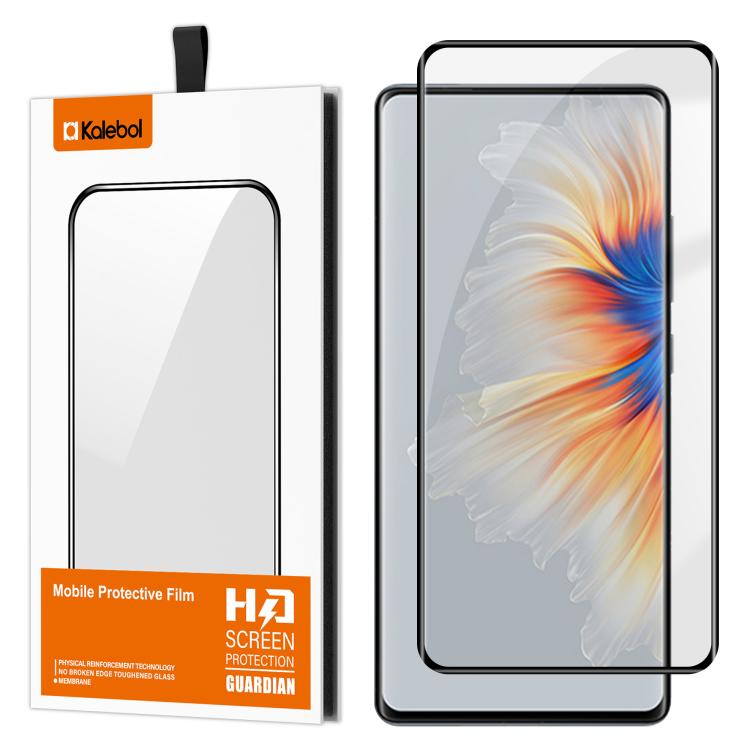 For Xiaomi Mix 4 Kalebol Curved Full Glue High-Aluminum Full-Coverage Anti-Fingerprint Screen-Printed HD Tempered Glass Film