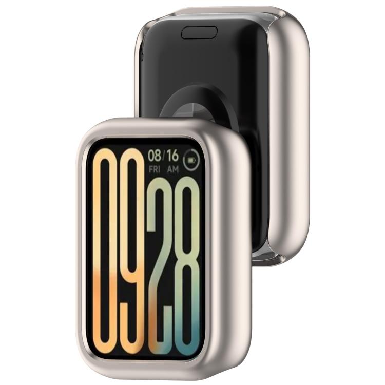 For Xiaomi Smart Band 10 Pro Ceramic Half Coverage Hollow PC Watch Protective Case