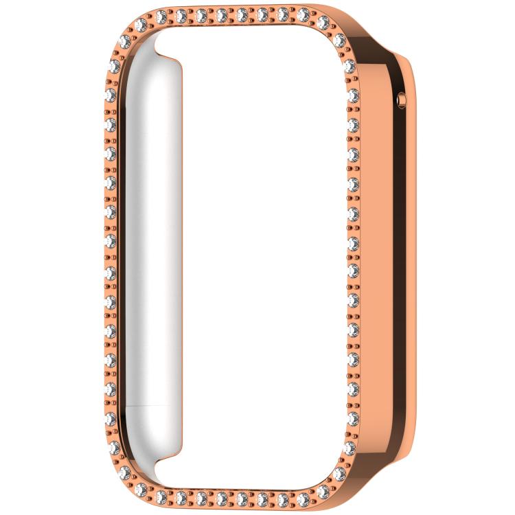 For Xiaomi Smart Band 10 Pro Diamond Half Coverage Hollow PC Watch Protective Case