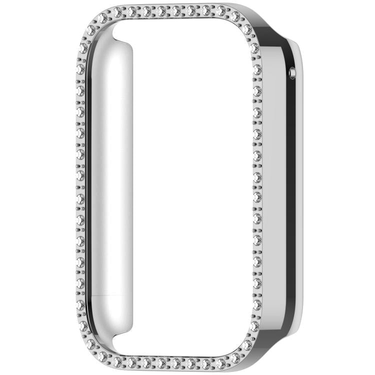 For Xiaomi Smart Band 10 Pro Diamond Half Coverage Hollow PC Watch Protective Case