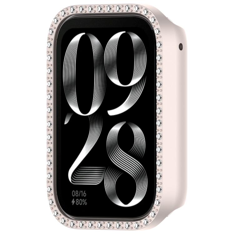 For Xiaomi Smart Band 10 Pro Diamond Half Coverage Hollow PC Watch Protective Case