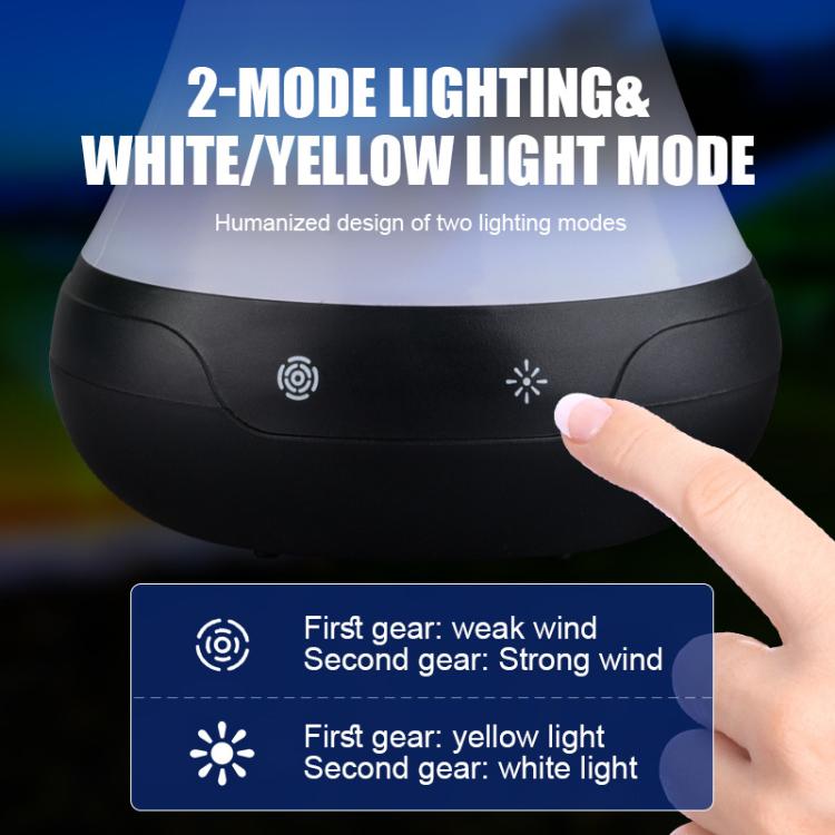 Multi-function LED Charging Touch Mosquito Repellent Fan - USB-Rechargeable