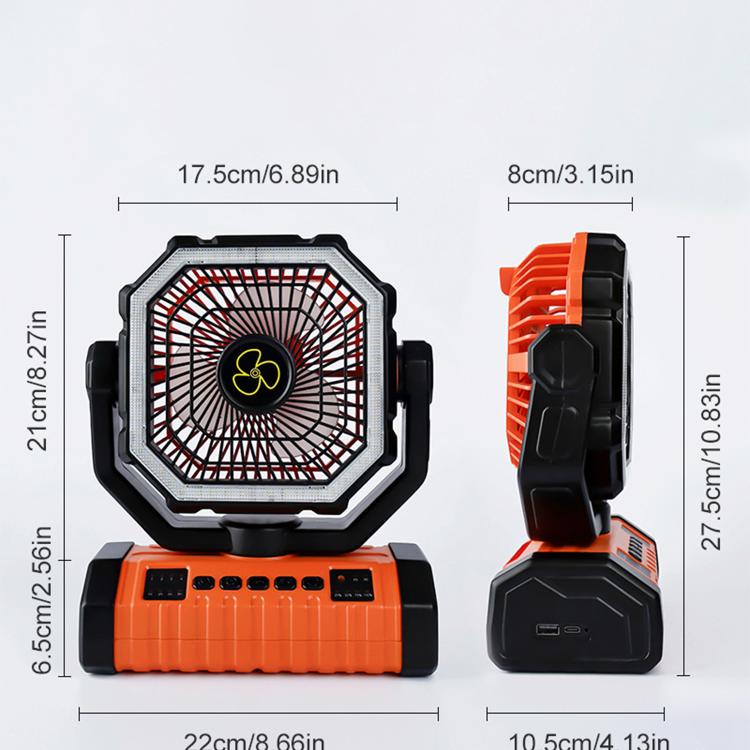 WG353 Outdoor Camping Hook Tent Desktop Fan 20000mAh Battery