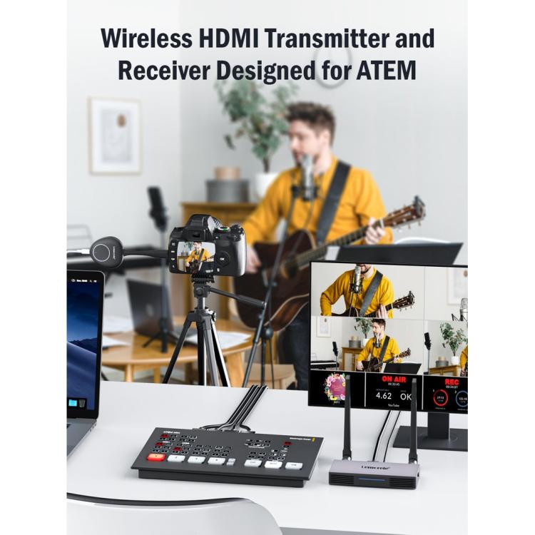 Lemorele G50R20 Wireless HDMI-compatible Transmitter Receiver HD Presentation Adapter