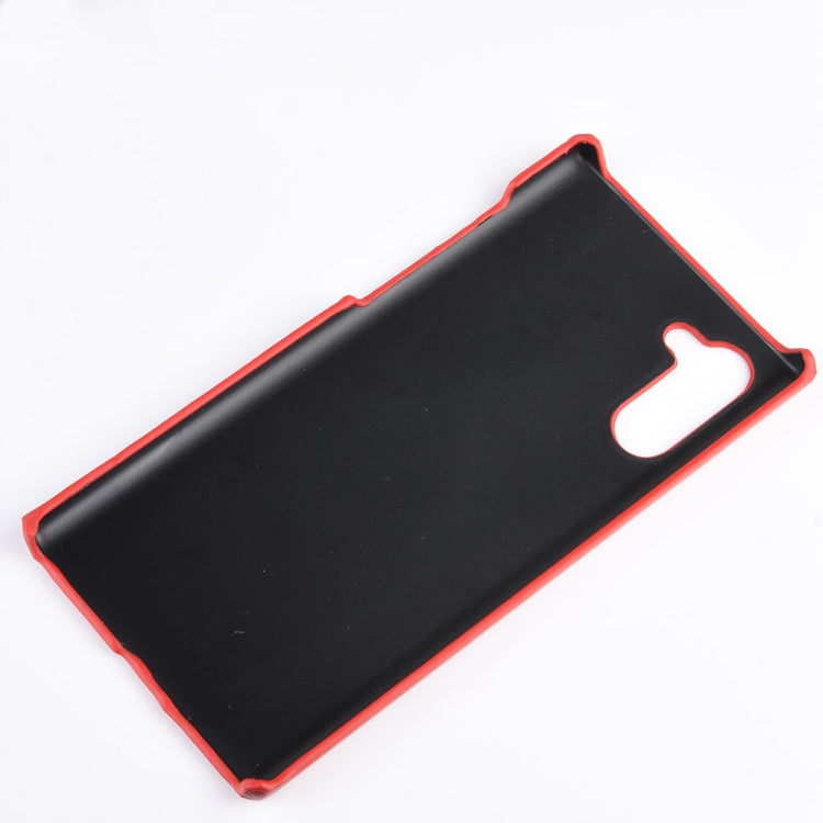 Shockproof Litchi Texture PC + PU Case For Galaxy Note10