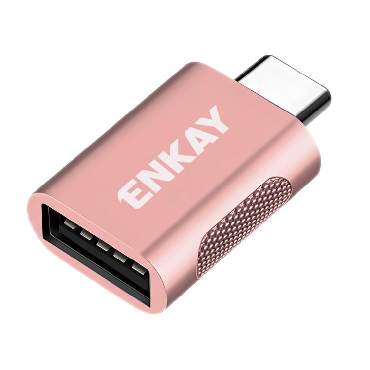 ENKAY ENK-AT131 10Gbps Female USB 3.2 A to Male USB C Data Adapter Zinc Alloy Converter