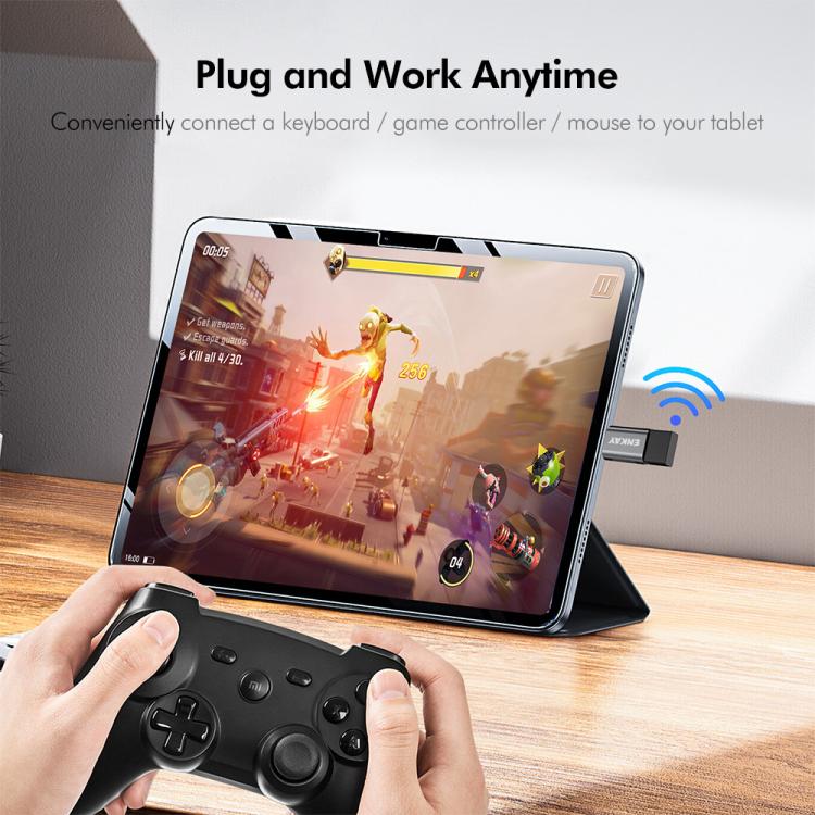 2 Pcs ENKAY ENK-AT131 10Gbps Female USB 3.2 A to Male USB C Data Adapter Zinc Alloy Converter