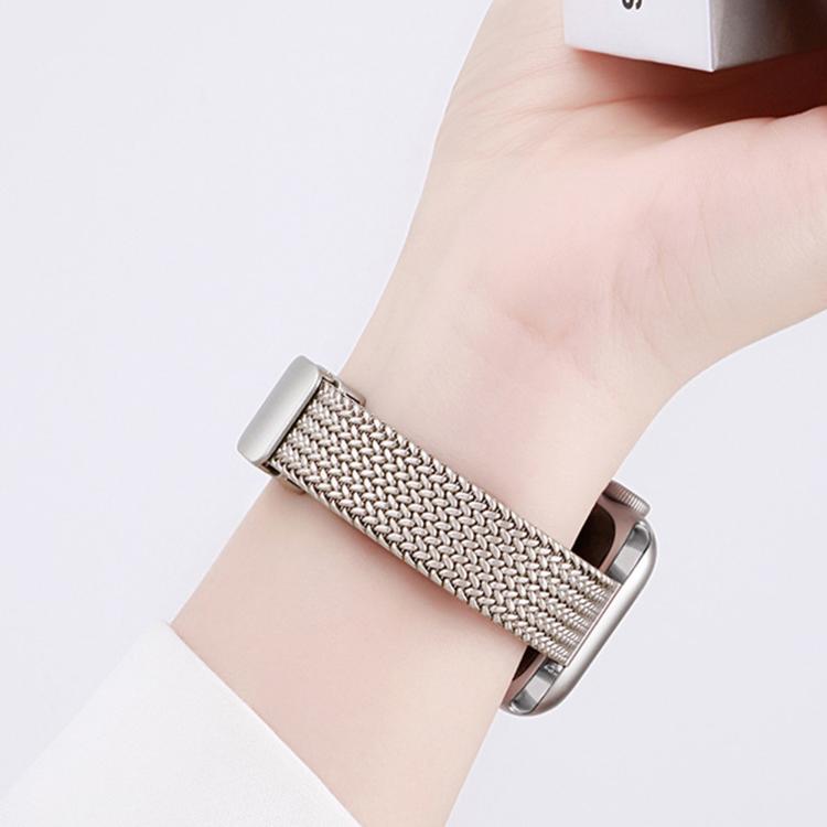 For Apple Watch 46mm / 49mm / 45mm / 44mm Slim Mesh Fold Magnetic Buckle Stainless Steel Watch Band