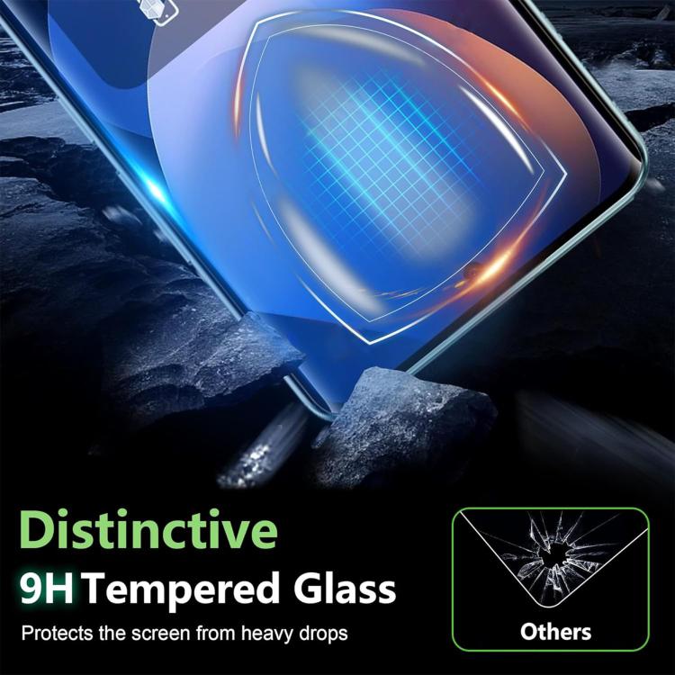 For Redmi Note 14 Pro 5G 10pcs Kalebol Curved Full Glue High-Aluminum Full-Coverage Anti-Fingerprint Screen-Printed HD Tempered Glass Film