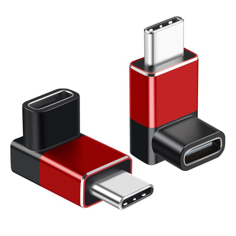 2 Pcs ENKAY ENK-AT132 USB C 90 Degree Adapter 40Gbps USB4 For Thunderbolt 4 / 3 Extension Converter