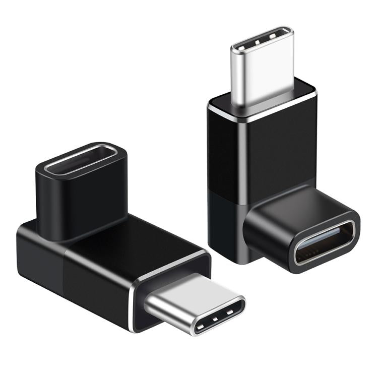 2 Pcs ENKAY ENK-AT132 USB C 90 Degree Adapter 40Gbps USB4 For Thunderbolt 4 / 3 Extension Converter