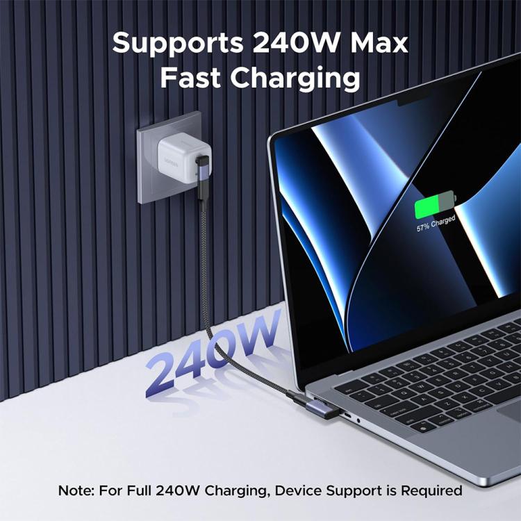 2 Pcs ENKAY ENK-AT132 USB C 90 Degree Adapter 40Gbps USB4 For Thunderbolt 4 / 3 Extension Converter