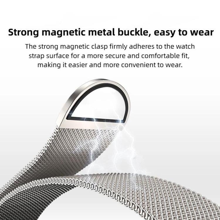 For Huawei Watch Fit 5 / Fit 5 Pro / Fit 4 Titan Head Connector Milanese Magnetic Stainless Steel Watch Band