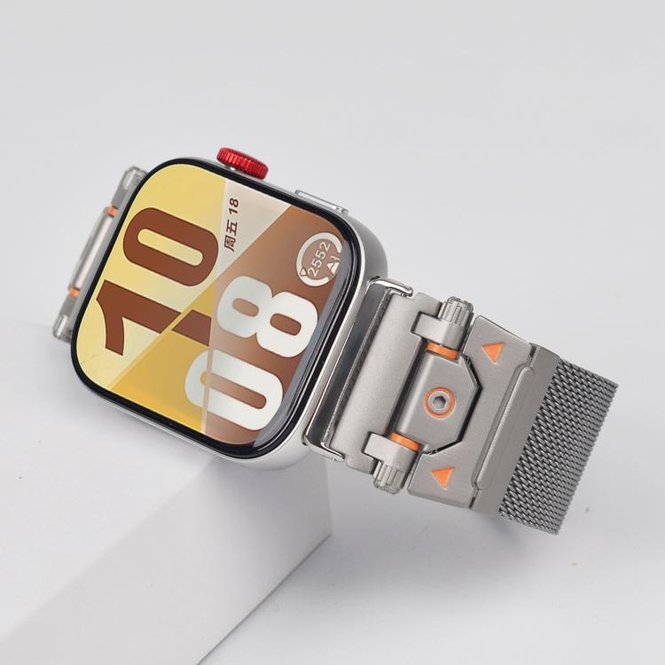 For Huawei Watch Fit 5 / Fit 5 Pro / Fit 4 Titan Head Connector Milanese Magnetic Stainless Steel Watch Band